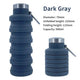 New Portable Silicone Retractable Water Bottle - Collapsible Travel Sport Bottle