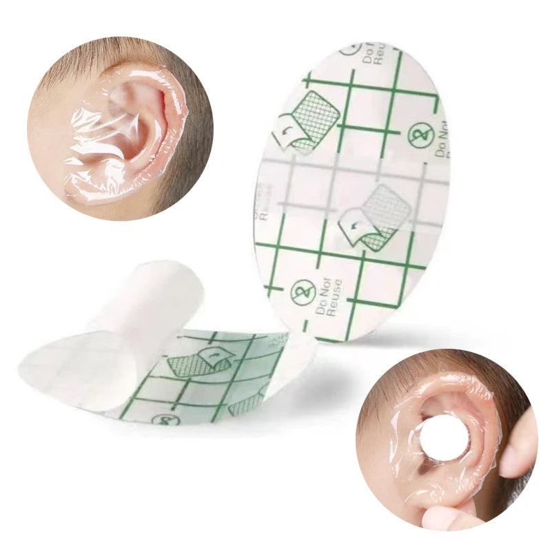 20 Pcs Waterproof Ear Protectors – Disposable Plastic Ear Stickers for Babies, Kids & Adults, Swimming Ear Cover Caps